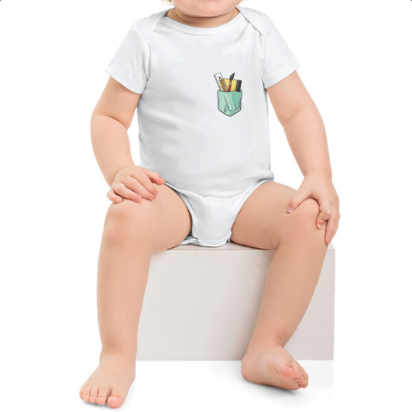 Body infantil Bolso de desenhista - Imagem 2
