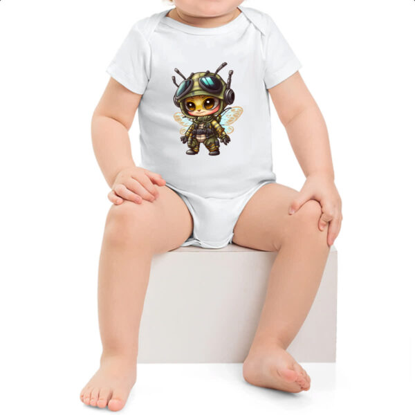 Body infantil Abelha militar - Imagem 2
