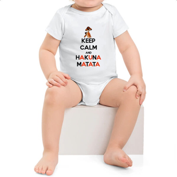 Body infantil Keep Calm and Hakuna Matata - Imagem 2