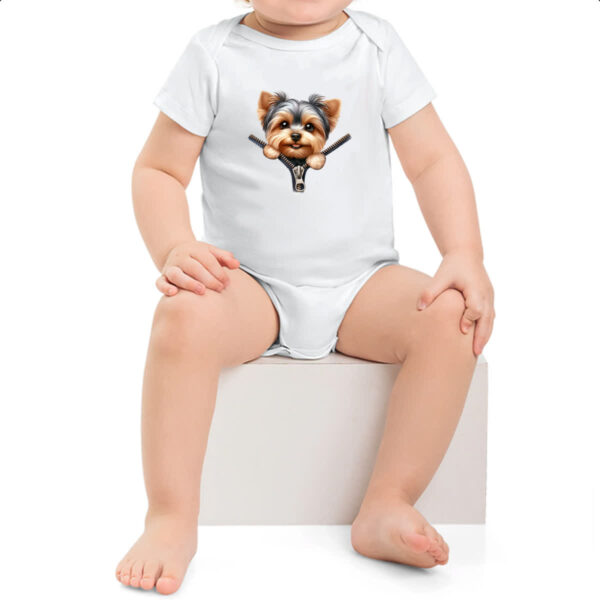 Body infantil Yorkshire Terrier no Ziper - Imagem 2