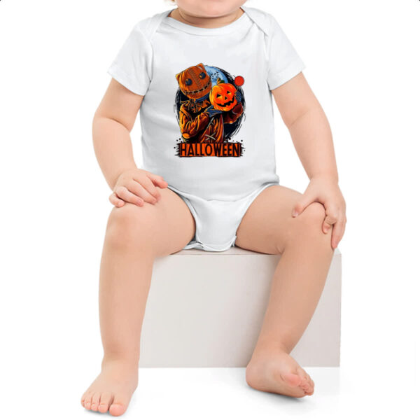 Body infantil Halloween Espantalho doces ou travessuras - Imagem 2