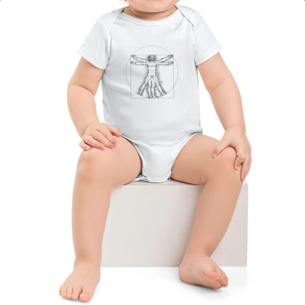 Body infantil Homem Vitruviano da Vinci - Imagem 2