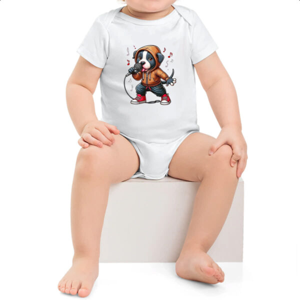 Body infantil Cachorro filhote cantor - Imagem 2