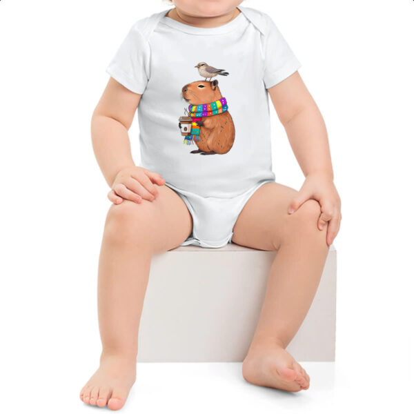 Body infantil Capivara de boas com cafe - Imagem 2