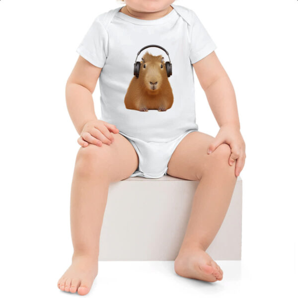 Body infantil Capivara headfone - Imagem 2