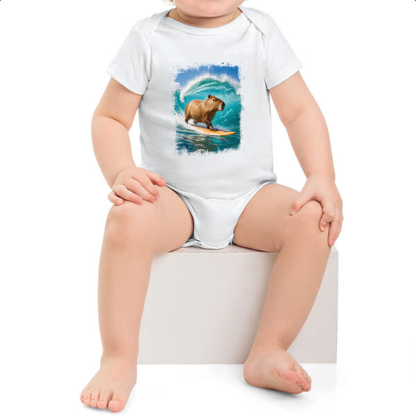 Body infantil Capivara surfando no Hawaii - Image 2