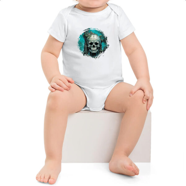 Body infantil Casa em cranio de caveira - Imagem 2