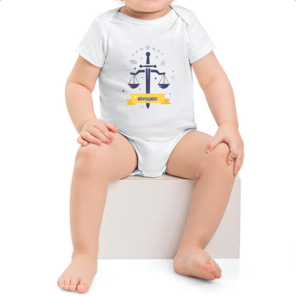 Body infantil Advogado balanca e espada - Imagem 2