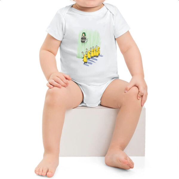 Body infantil Chaves descendo as cataratas em um barril - Imagem 2