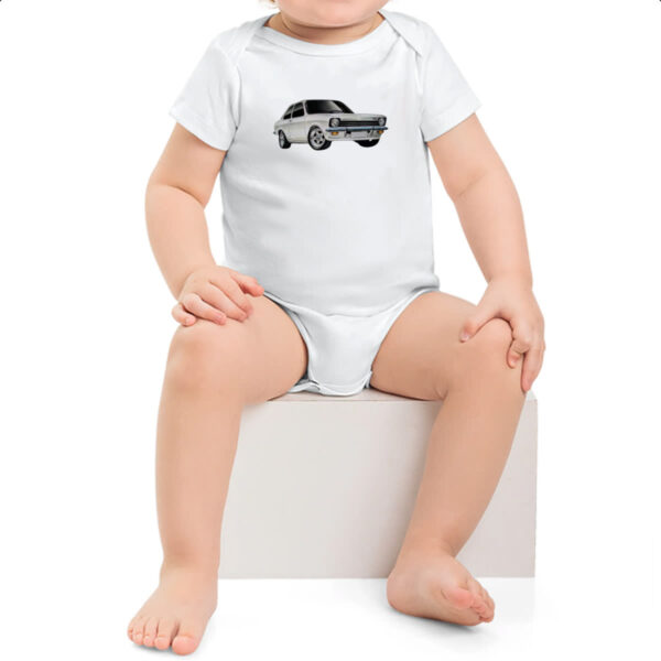 Body infantil Chevette Tubarao Branco - Imagem 2