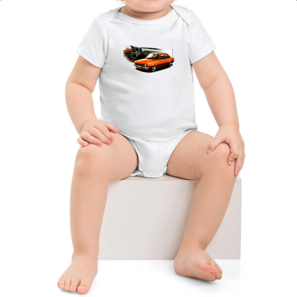 Body infantil Chevette primeira geracao Vermelho - Imagem 2