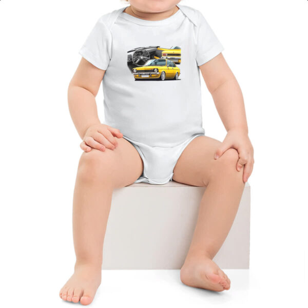 Body infantil Chevette primeira geracao amarelo - Imagem 2