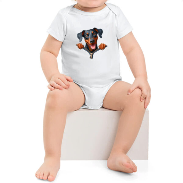 Body infantil Dobermann no Ziper - Imagem 2