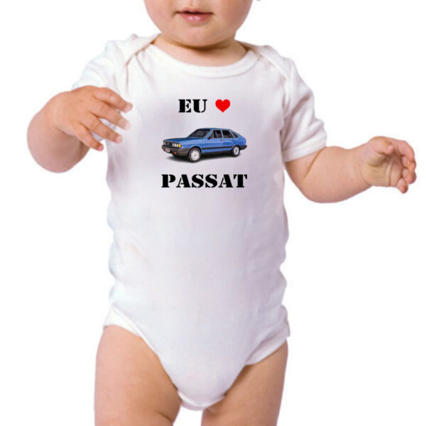 Body infantil Eu amo passat Azul - Imagem 3