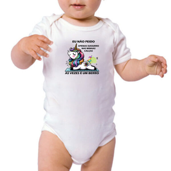 Body infantil Eu nao peido unicornio - Imagem 3