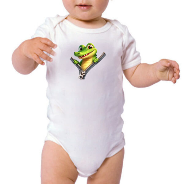 Body infantil Jacare no ziper - Imagem 3