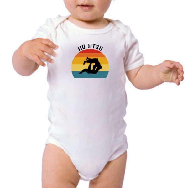 Body infantil Jiu-Jitsu Silhueta Sunset - Imagem 3