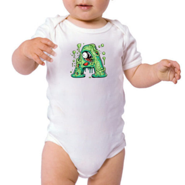 Body infantil Zumbi Alfabeto Letra A - Imagem 3