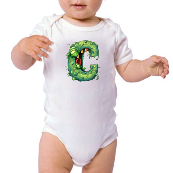 Body infantil Zumbi Alfabeto Letra C - Imagem 3
