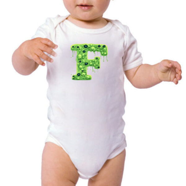 Body infantil Zumbi Alfabeto Letra F - Imagem 3