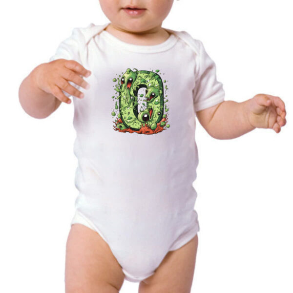 Body infantil Zumbi Alfabeto Letra O - Imagem 3