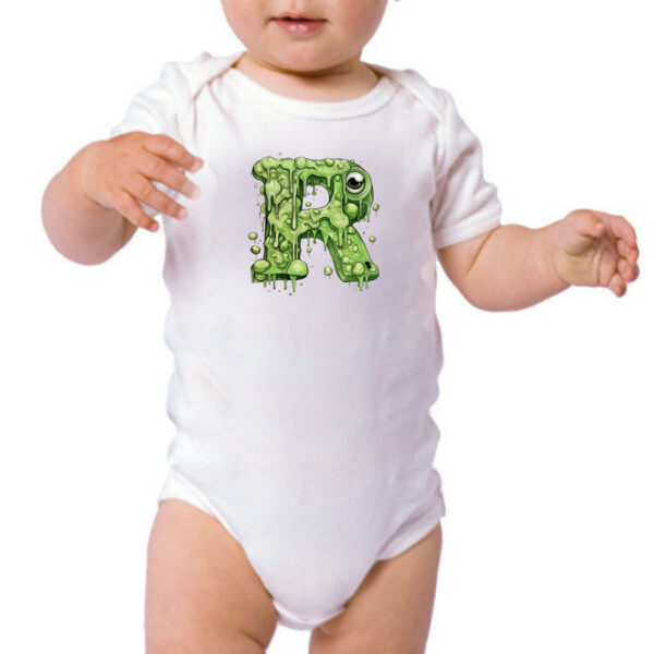 Body infantil Zumbi Alfabeto Letra R - Imagem 3