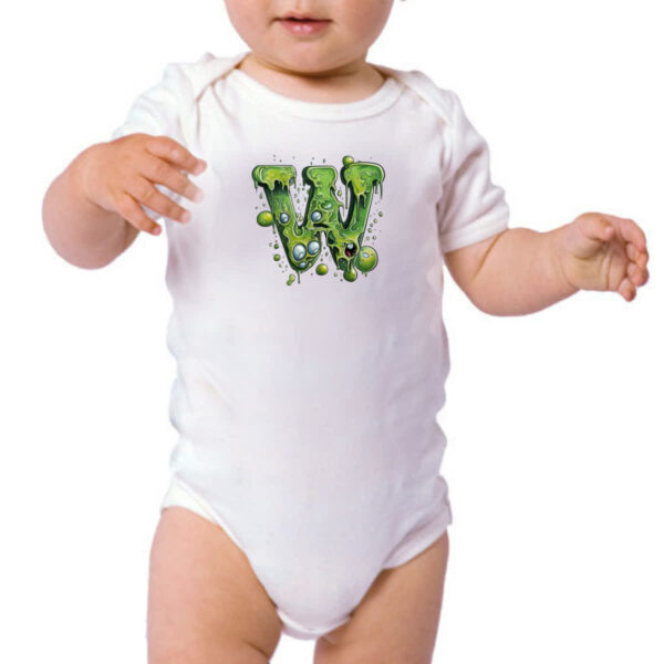Body infantil Zumbi Alfabeto Letra W - Imagem 3