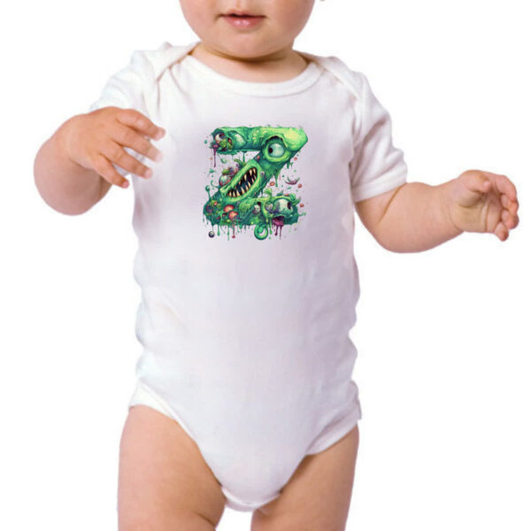 Body infantil Zumbi Alfabeto Letra Z - Imagem 3