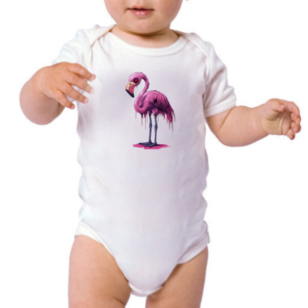Body infantil Zumbi Flamingo - Imagem 3