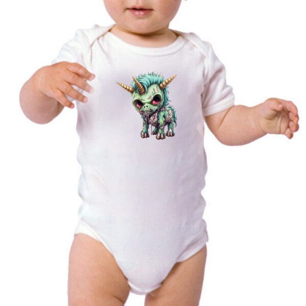 Body infantil Zumbi Unicornio - Imagem 3