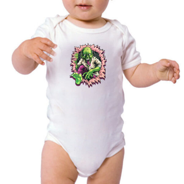 Body infantil Zumbi rasgando a camiseta - Imagem 3