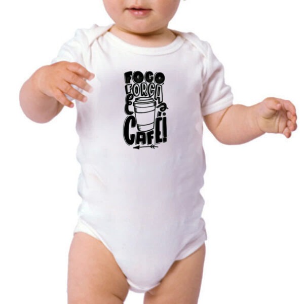 Body infantil Foco Forca Cafe - Imagem 3