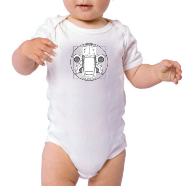 Body infantil Fusca Vitruviano Da Vinci - Imagem 3