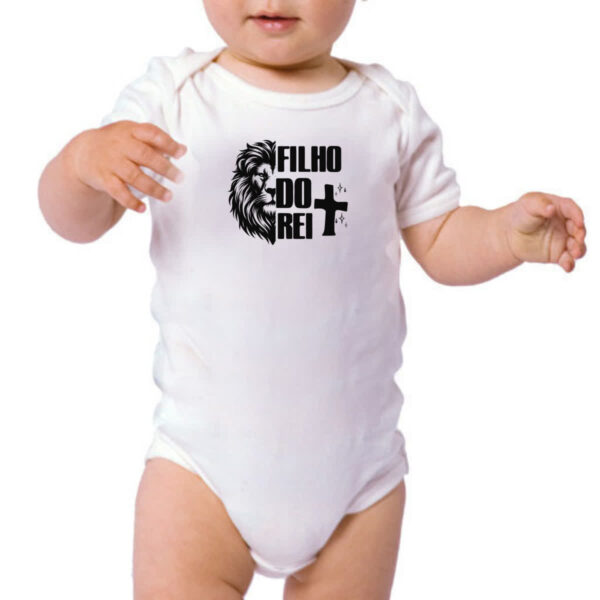 Body infantil Gospel Filho do rei Leao - Imagem 3