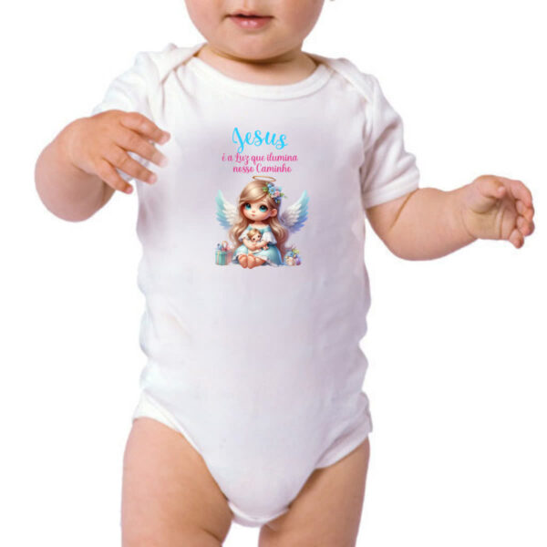 Body infantil Anjo luz iluminando - Imagem 3