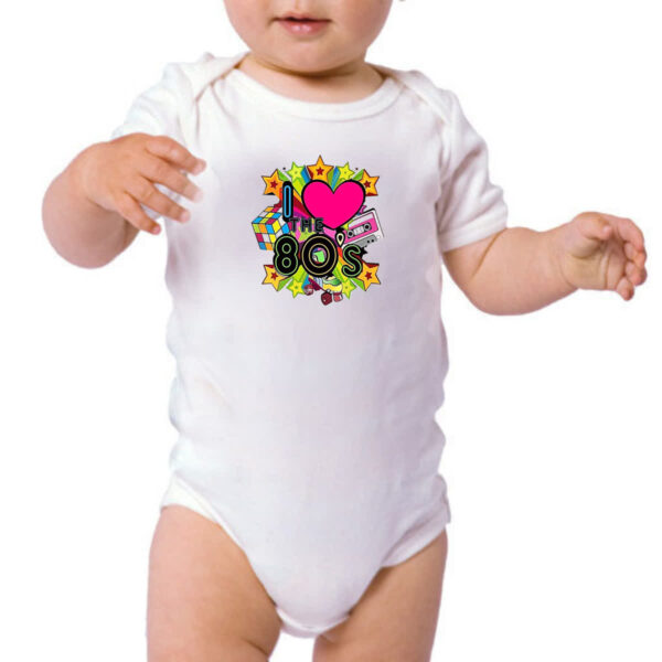 Body infantil I love anos 80 - Imagem 3