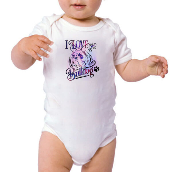 Body infantil I love my Bulldog - Imagem 3