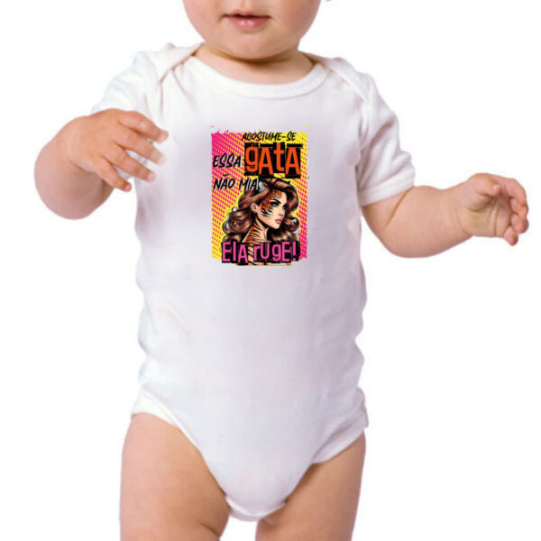 Body infantil Mulher essa gata ruge - Imagem 3