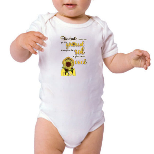 Body infantil Mulher girassol esquece o sol - Imagem 3