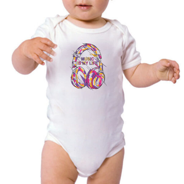Body infantil Music is my life - Imagem 3