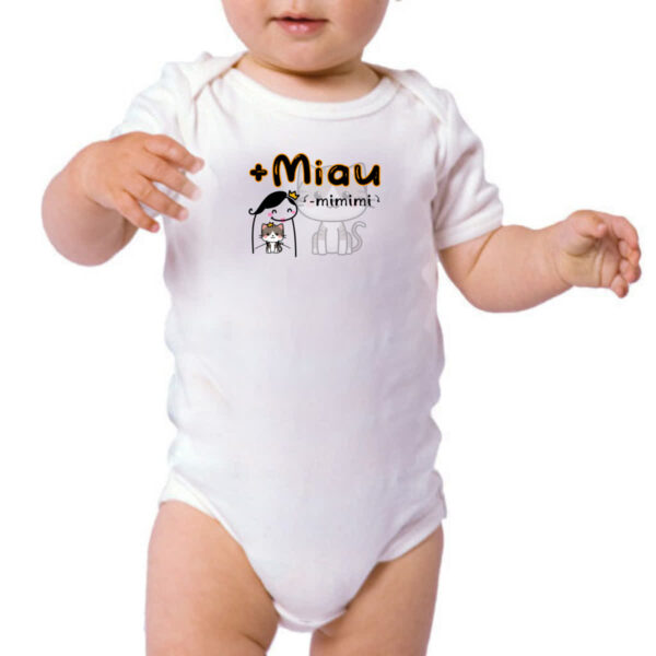 Body infantil Mais miau e menos mimimi - Imagem 3