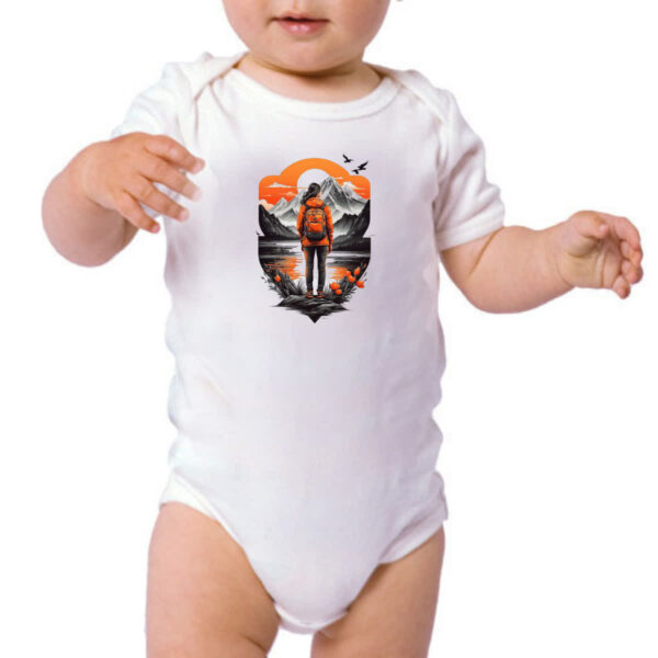 Body infantil Mochileira aventureira montanhas - Imagem 3