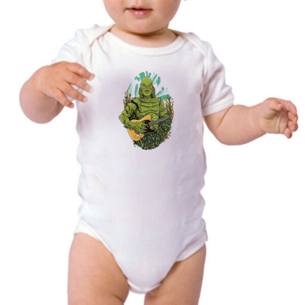 Body infantil Monstro marinho na guitarra - Imagem 3