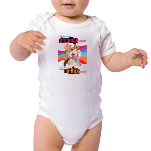 Body infantil Mulher dominar o mundo - Imagem 3