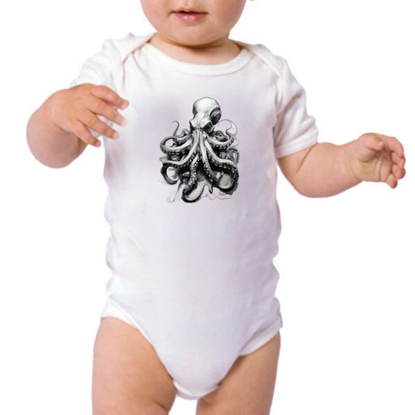 Body infantil Octopus desenho tatoo style - Imagem 3