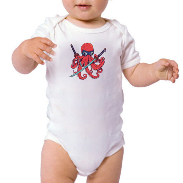 Body infantil Octopus samurai - Imagem 3