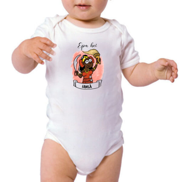 Body infantil Orixas Cartoon Iansa Epa Hei - Imagem 3