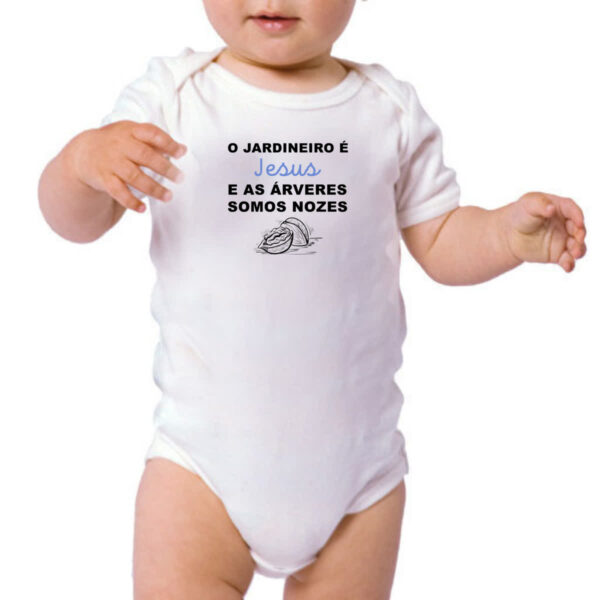Body infantil O Jardineiro e Jesus - Imagem 3