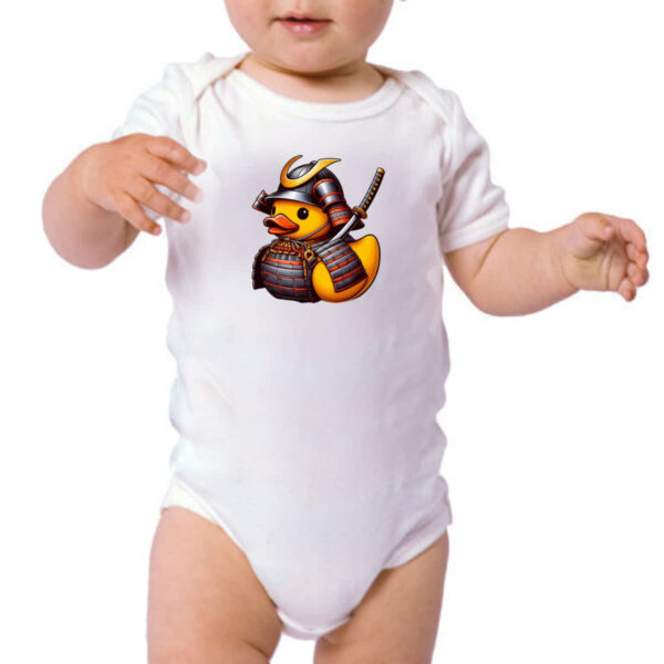 Body infantil Patinho de borracha Samurai - Imagem 3