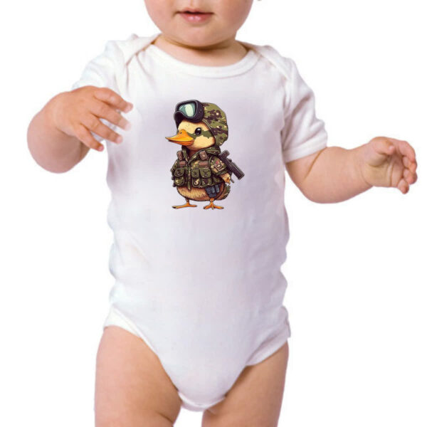 Body infantil Patinho militar - Imagem 3